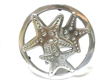 Silver Cast Metal Nautical Beach 7.5″ Kitchen Trivet (Starfish) Review