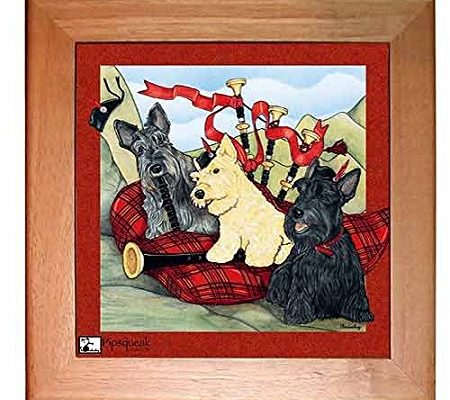 Scottish Terrier Trivet Hot Plate Wall Decor 8 x 8 Inch Review