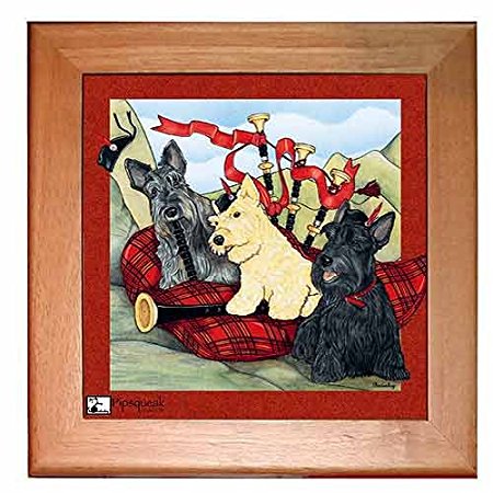 Scottish Terrier Trivet Hot Plate Wall Decor 8 x 8 Inch