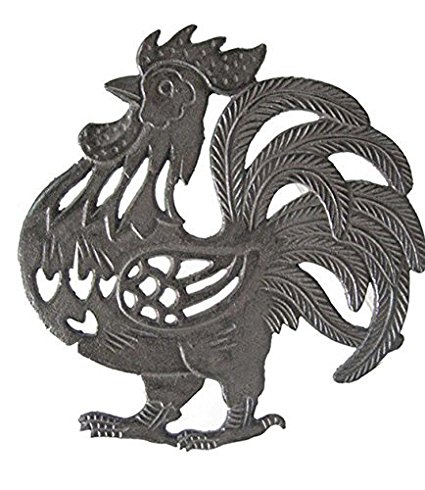 Cast Iron Rooster Shaped Trivet