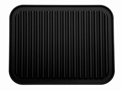 Silicone Trivet Mat, Pot Holder – 9″ x 12″ – Black (Black) Review