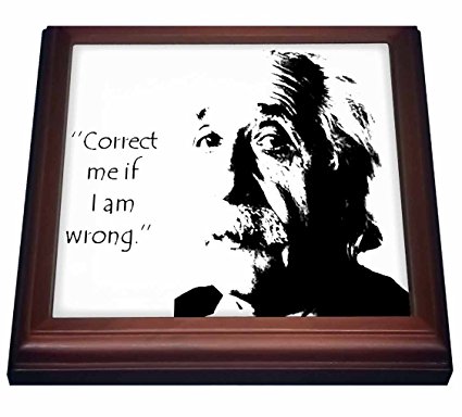 3dRose Einstein Humor, Humour, Mathematics, Fun, Funny, Man, Men Trivet with Ceramic Tile, 8 by 8″, Brown Review