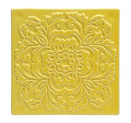 C.R. Gibson QT-14117 Vanderbilt Ceramic Trivet, Yellow Review