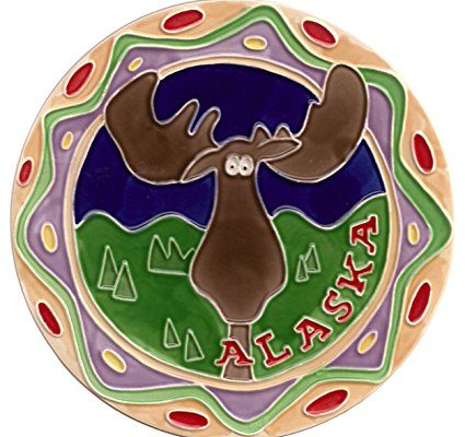 Alaska Moose Round Ceramic Trivet Review