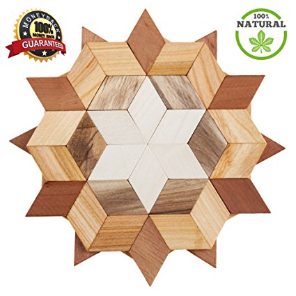 Wood coaster - Hot pads - Trivet 7 inch- Hot dishes - Table pad - Hot pad - Eco-friendly - Kitchen rug pad - Wood trivet - Kitchen trivet - Trivet mat - Natural wood trivet - handmade kitchen