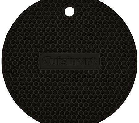 Cuisinart Multipurpose Silicone Kitchen Tool, Trivet/Pot Holder, Spoon Rest, Jar Opener, Coaster, Round Heat Resistant Pad, Black Review