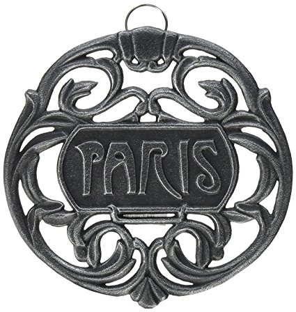 Old Dutch Paris Trivet, Antique Pewter