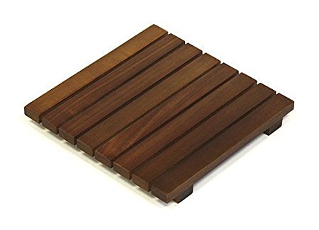 Mountain Woods Square Acacia Hardwood Trivet/Cooling Rack, 7