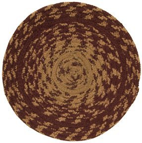 Tan & Red Braided Jute Trivet Country Primitive Décor Review