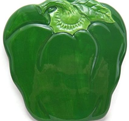 GREEN BELL PEPPER 3-D TRIVET / slice *NEW!* Review