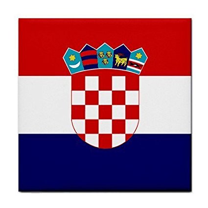 Croatia Flag Tile Trivet