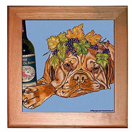 Dogue De Bordeaux Trivet Hot Plate Wall Decor 8 x 8 Inch