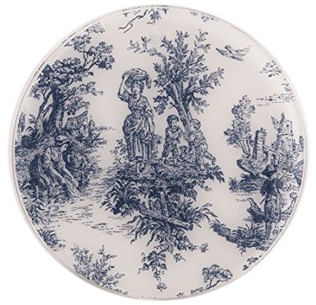 Andreas Silicone Trivet, Toile, Blue, 10 Inch