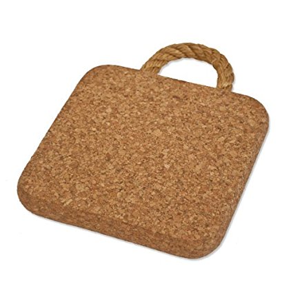 Cork Trivet with Rope: 150 X 150 X 20 MM Thick