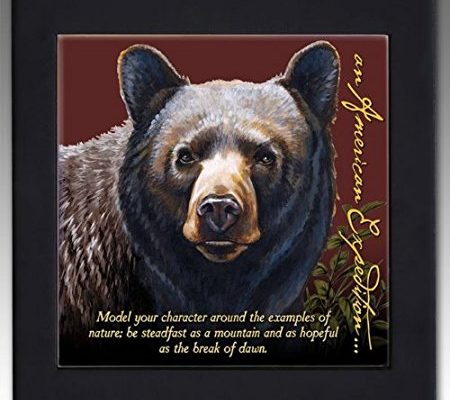 Black Bear Decorative Wood Framed Kitchen Trivet (Black Bear) Review