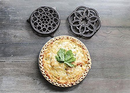 Round Cast Iron Trivets - Set of 2