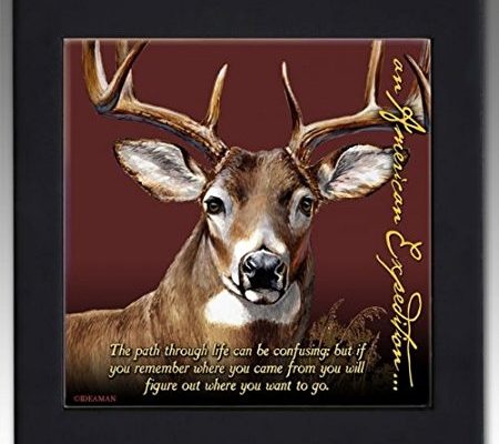 Wildlife Decorative Wood Framed Kitchen Trivet (Whitetail Deer) Review