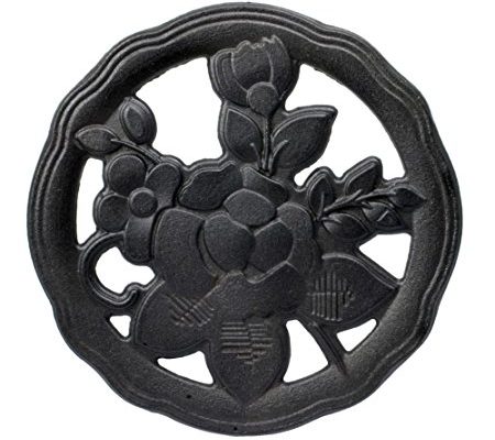 Pfaltzgraff Tea Rose Cast Iron Trivet, 8-Inch Review