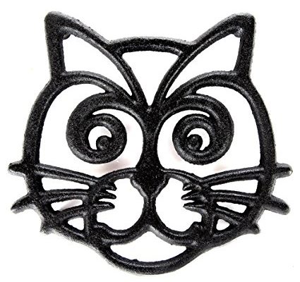 Home-X Cast Iron Trivet, Cat Face Review