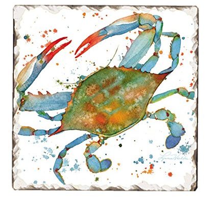 Counter Art Tumbled Tile Trivet, 6-Inch, Indigo Lagoon Review