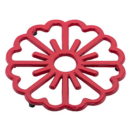 Old Dutch Bloom Trivet, Tango Red