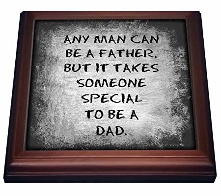 3dRose trv_214392_1 Any man can be a father but it takes someone special to be a dad Trivet with Ceramic Tile, 8″ x 8″, Brown Review