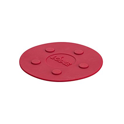 Lodge ASLMT41 Silicone Magnet Trivet, 8-inch, Red