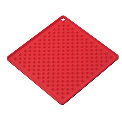 HIC Brands that Cook Essentials 7-Inch Silicone Trivet, Cherry