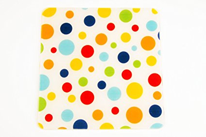 Andreas Square Silicone Trivet, White Dots, 8.25 Inch