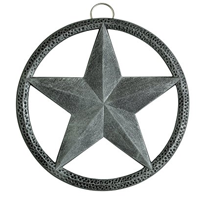 Old Dutch Round Star Trivet, 8-Inch, Antique Pewter