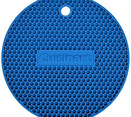 Cuisinart Multipurpose Silicone Kitchen Tool, Trivet/Pot Holder, Spoon Rest, Jar Opener, Coaster, Round Heat Resistant Pad, Blue Review