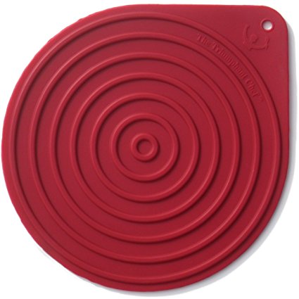 Silicone Hot Pad Trivet for Microwave Turntables, Stoneware, Cassoroles, Tea Kettles or Anything Hot, Heavy Duty Circle, Large (9 1/8