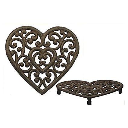 Cast Iron Heart Shaped Trivet