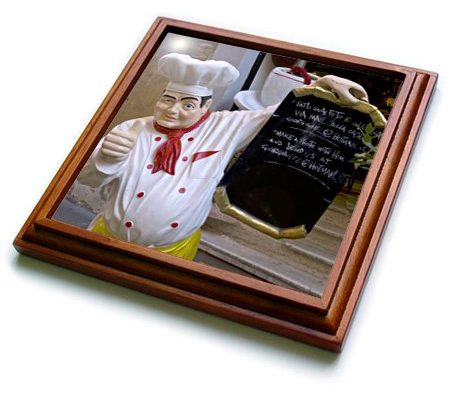 Danita Delimont – Rome – Restaurant statue of chef in Rome Italy – EU16 BBA0201 – Bill Bachmann – 8×8 Trivet with 6×6 ceramic tile (trv_82058_1) Review