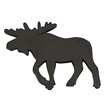 DII Moose Black Cast Iron Trivet, 8 x 8 Inch