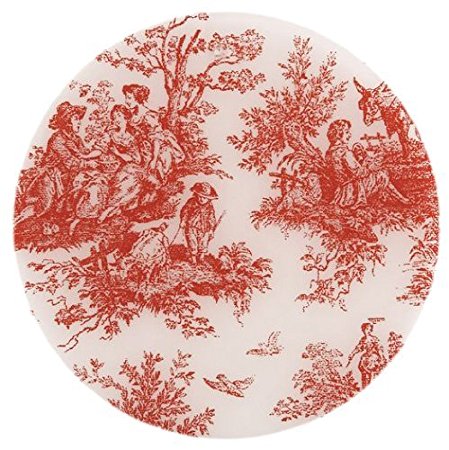 Andreas Silicone Trivet, Red Toile, 10 Inch