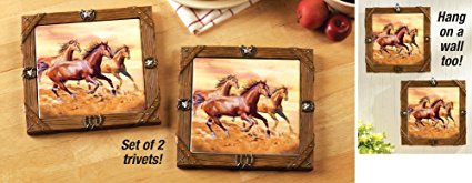 Running Horse Trivets Western Wall Decor – Set Of 2 Review