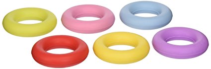 Cook Pro 6-Piece Round Silicone Trivets, Red/Blue/Green/Yellow/Purple/Pink