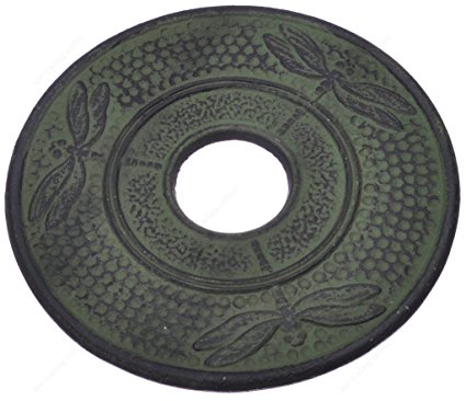 M.V. Trading T7022GN Cast Iron Trivet Drgon Design, 5½-Inch, Green