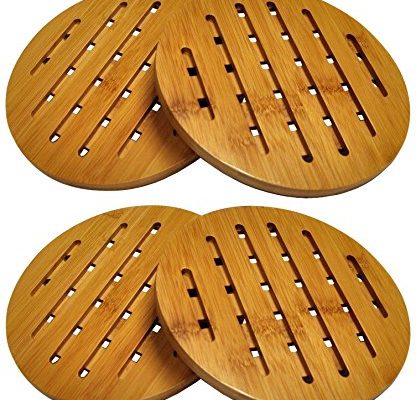 HealthPro Organic Moso Bamboo Collection Heavy Duty Trivet Set (4) Review