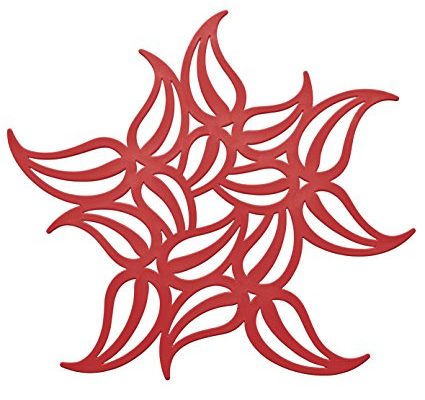 Koziol Flame Trivet, Solid Raspberry Red Review