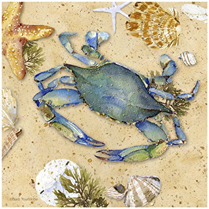 Thirstystone Occasions Trivet, Blue Crab-II, Multicolor