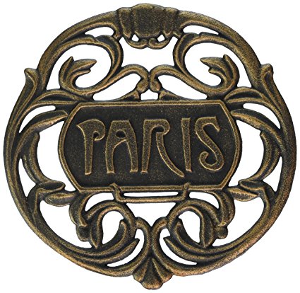 Old Dutch Paris Trivet, Antique Copper