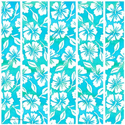 Thirstystone Occasions Trivet, Hibiscus Garden Pattern Teal, Multicolor