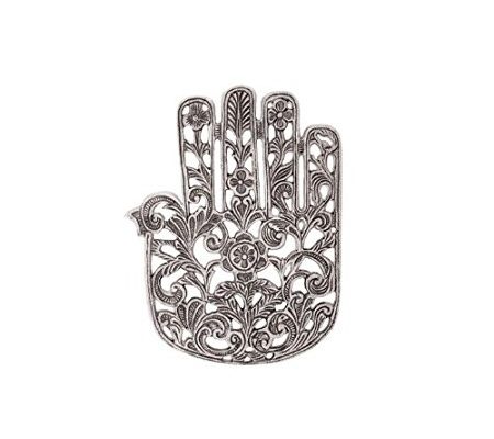 Yair Emanuel Aluminum Trivet with Silver Oriental Hamsa Review