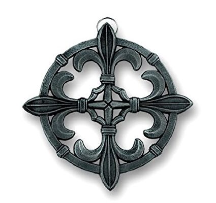 Old Dutch Pewter Fleur De Lis Trivet, 9-Inch, Antique Review