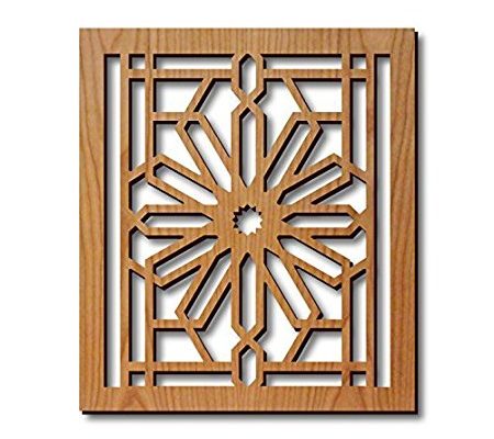 Frank Lloyd Wright Rookery Building Design Laser Cut Wood Trivet Review