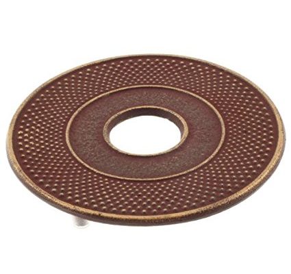 Iwachu Hobnail Trivet, Gold/Cranberry Review