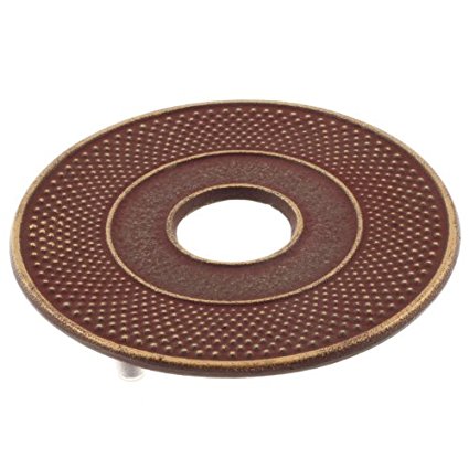 Iwachu Hobnail Trivet, Gold/Cranberry