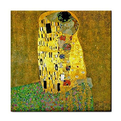 The Kiss By Gustav Klimt Tile Trivet